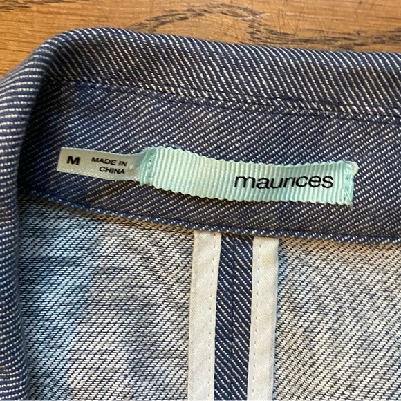 Maunces Ruffle Trim Jacket Women's Medium - Picture 8 of 8